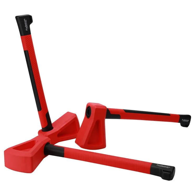 Red plastic fitness axe muscle trainer for home strength training