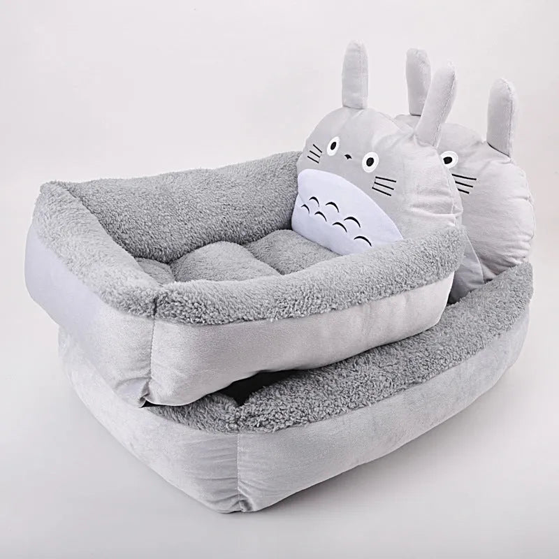 Cartoon-style washable pet bed sofa for small dogs and cats in a choice of colours.