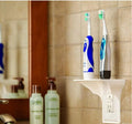 White plastic socket storage rack for tool organisation, 14 cm wide by 15 cm tall.
