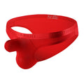 Men's thin solid colour nylon underwear in low-waist design showing breathable fabric texture