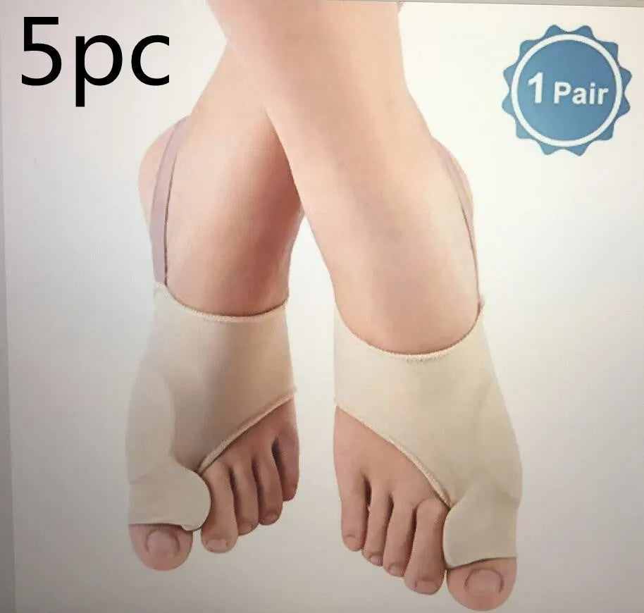 Corrective toe socks with silicone gel bunion pad in three sizes S M L