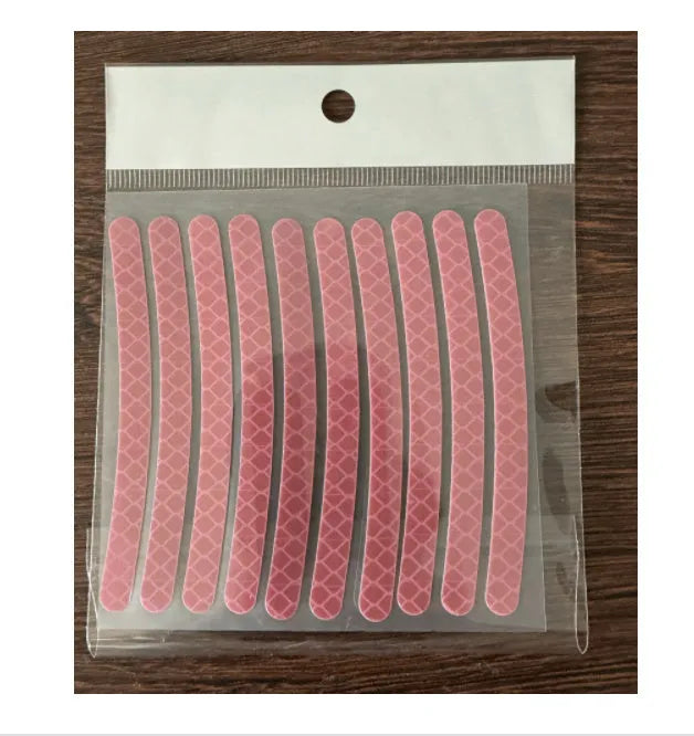 20PCs car wheel hub reflective sticker set showing arc pattern design on PVC material