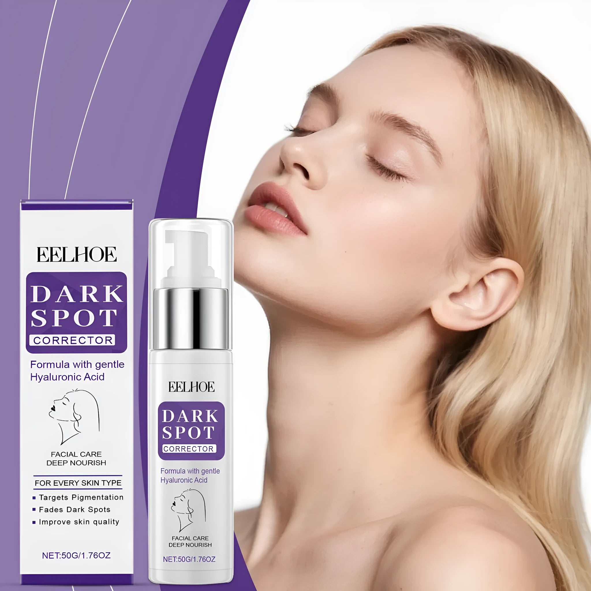 50g daily moisturising cream in tube for balanced hydration and pore refinement
