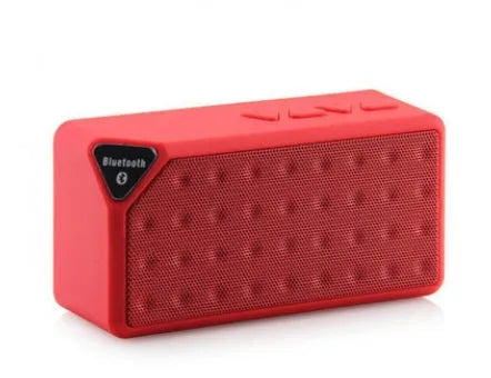 Cannon X3 portable Bluetooth speaker cube in black, blue, green, red, or yellow colour