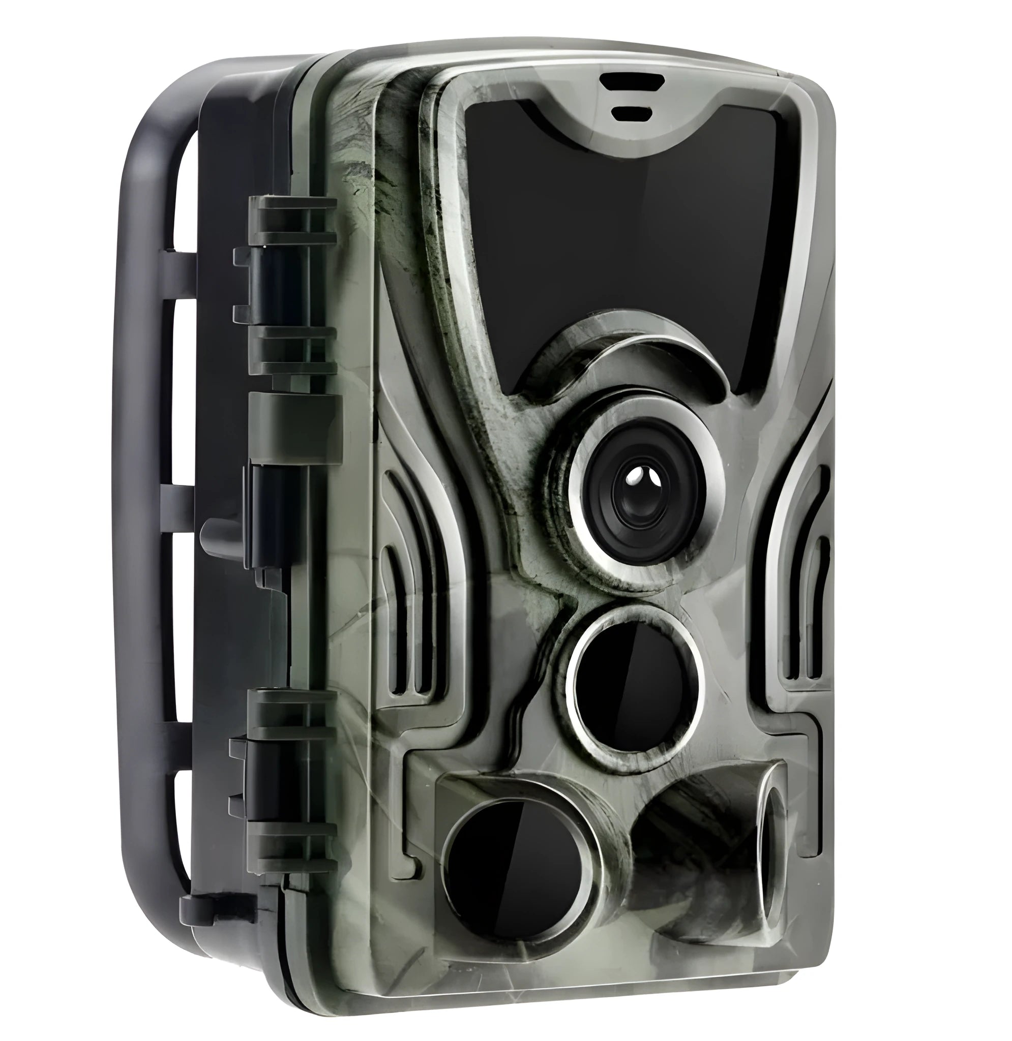 Green cellular trail game camera for hunting with night vision and waterproof case