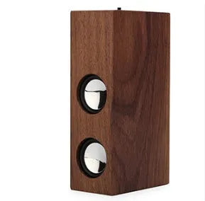 Wooden retro Bluetooth speaker in bamboo, black walnut or sapele finish with 7-hour battery