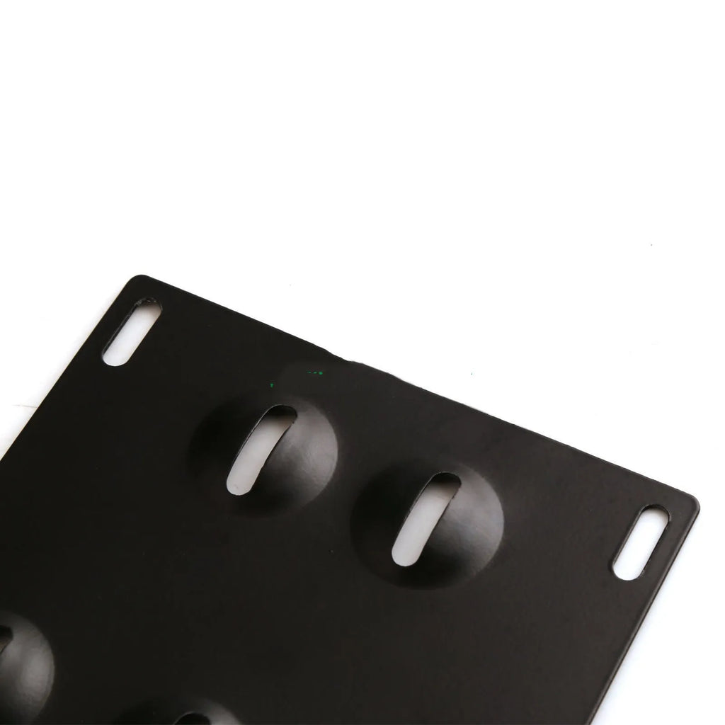Metal car licence plate holder frame measuring 21x10 cm with screws and nuts for vehicle modification