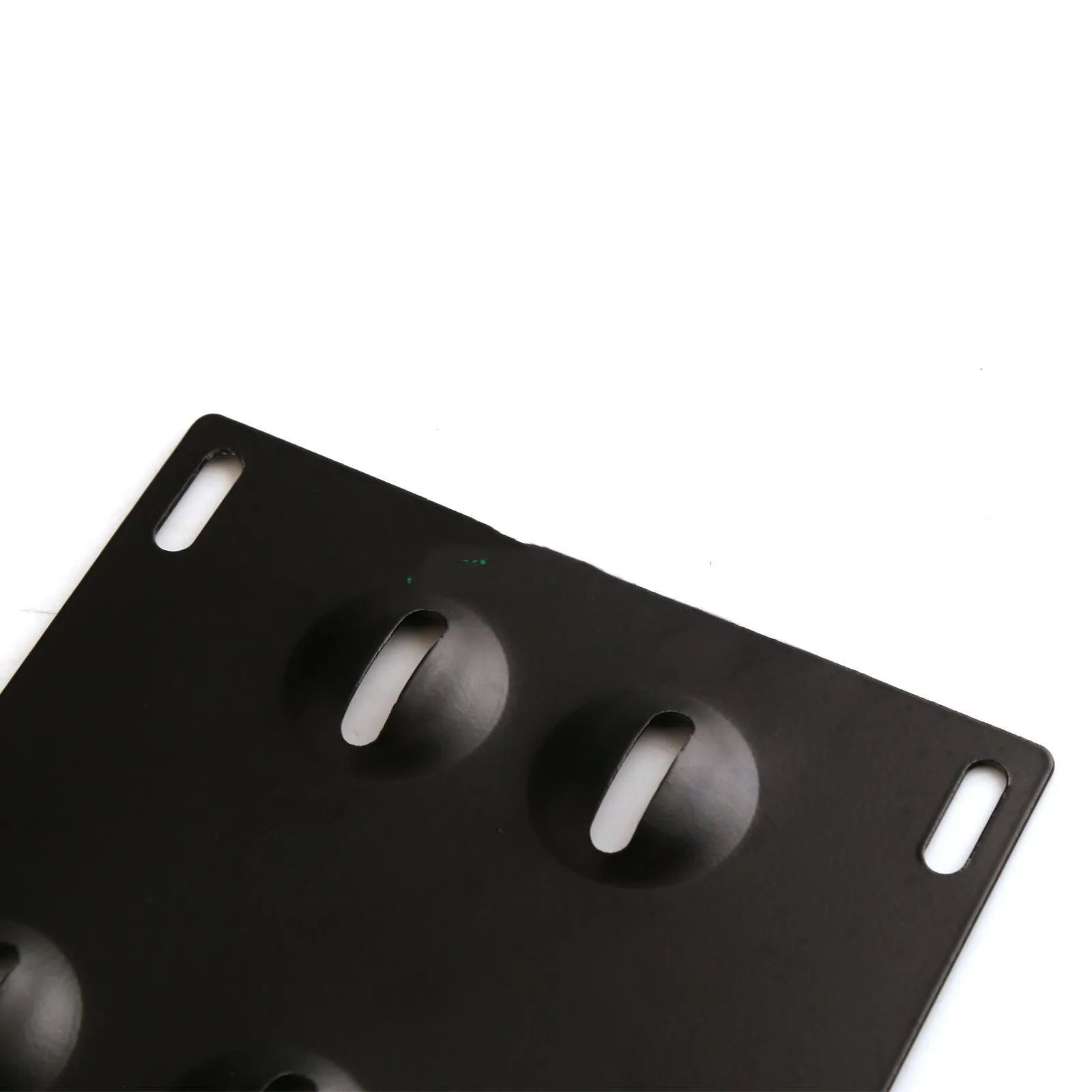 Metal car licence plate holder frame measuring 21x10 cm with screws and nuts for vehicle modification