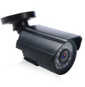 Black AHD HD waterproof outdoor security camera with infrared night vision LEDs