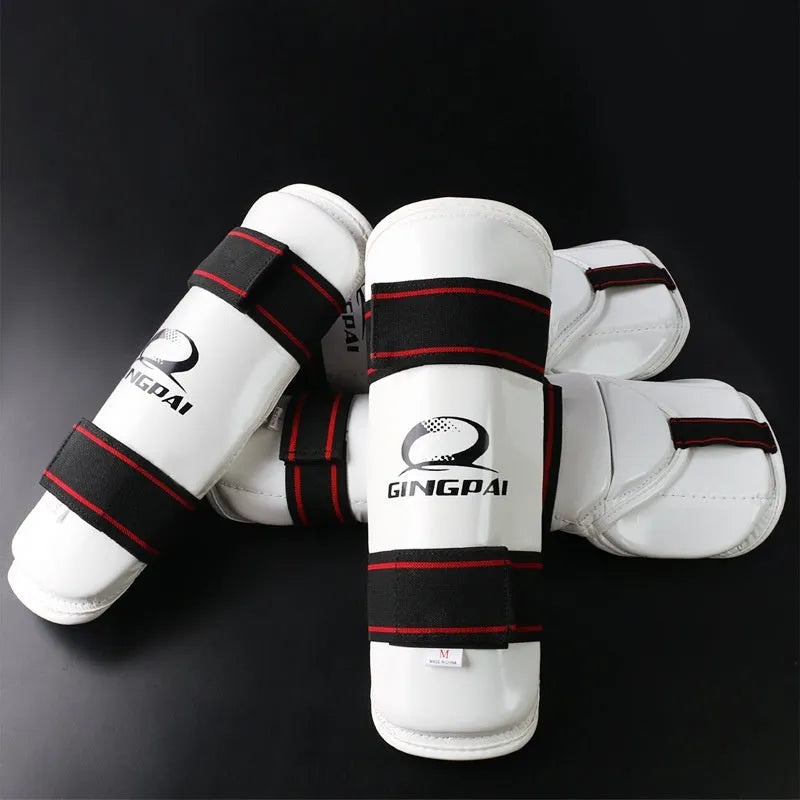 Taekwondo protective gear set with arm guards and leg protectors in PU EVA foam