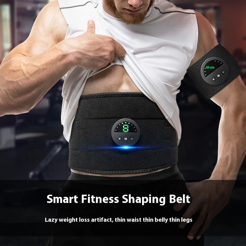 120cm waist and abdomen fitness belt with display screen style for fat reduction and massage