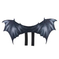 Black cloth bat wing Halloween costume for a dog or cat on a white background