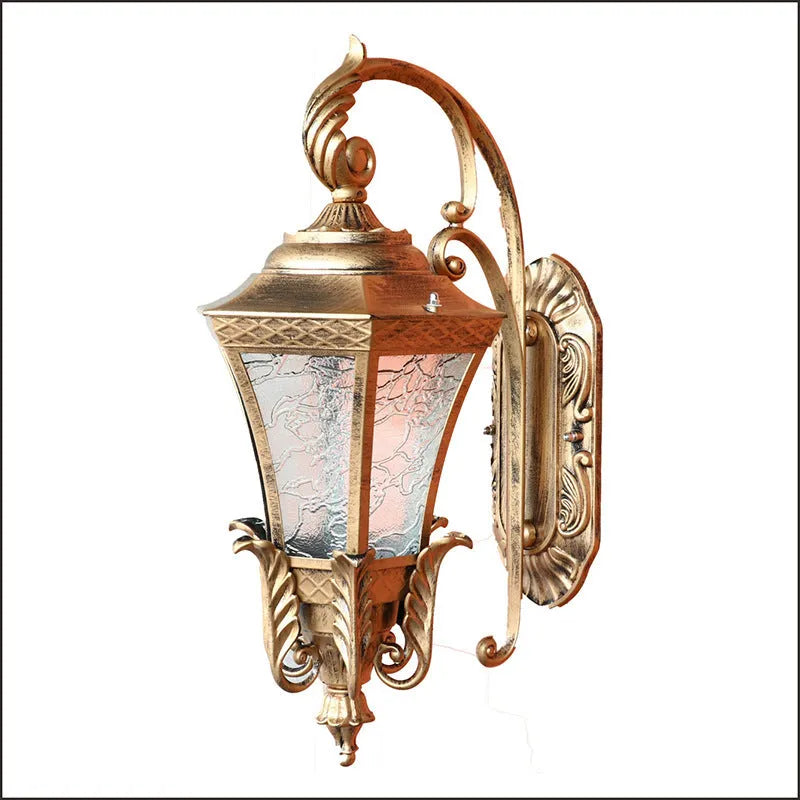 European-style black outdoor waterproof street lamp for courtyard garden lighting