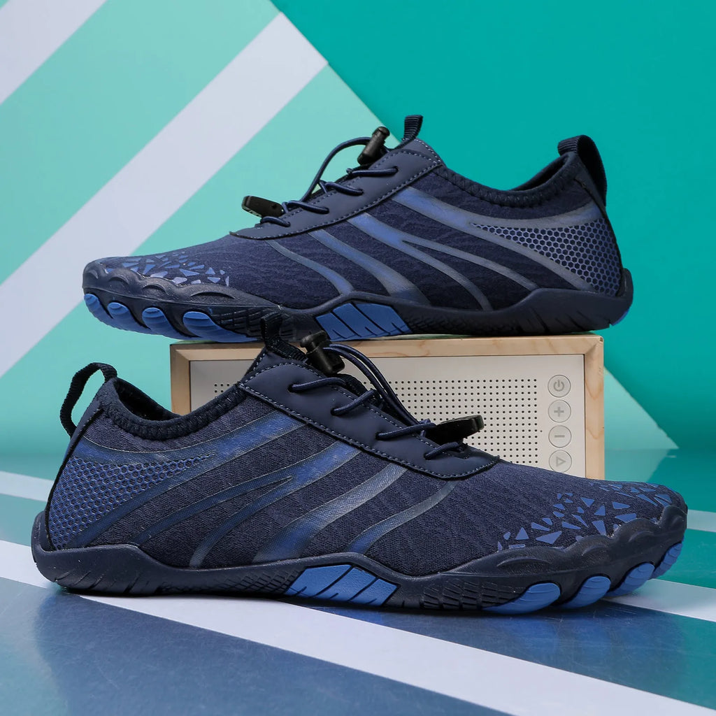 Men's casual lycra stretch fabric shoes for beach running in multiple colours