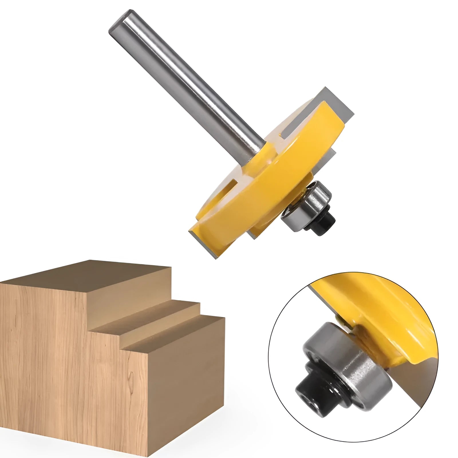 Door and window step knife cutter with 8mm shank and round handles for woodworking