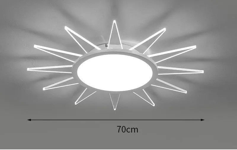Aluminium circular LED ceiling lamp with remote dimming in multiple diameter sizes