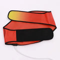 Hot compress waist support belt for yoga with sauna massage functionality
