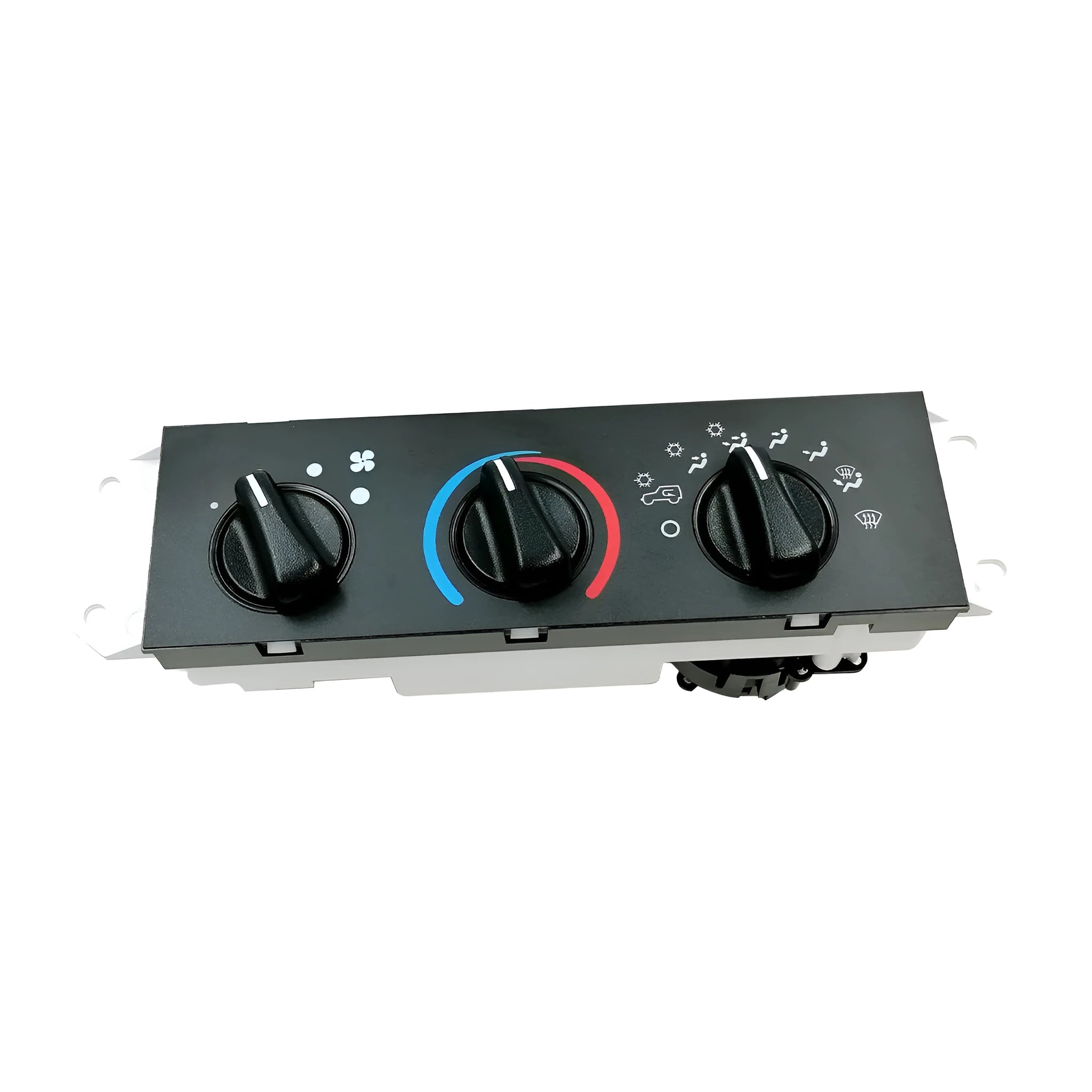 Black Jeep Wrangler air conditioning control panel for 2005-2006 models with OE number 55056558AA