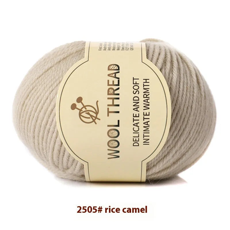 Hand knitting wool yarn roll for baby clothes with 10 needle specification in various colours
