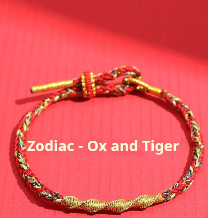 Adjustable eight-strand woven colourful bracelet with flexible wire construction in national tide style
