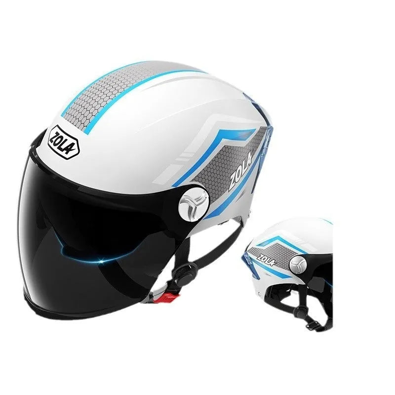 Children's 3C certified ABS motorcycle helmet in double mirror finish colours
