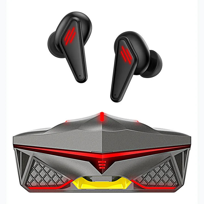 K98 black TWS50 Bluetooth wireless earbuds with charging case
