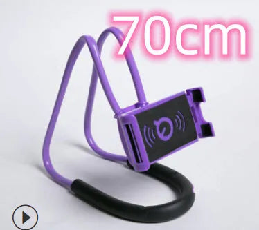 White 360-degree rotating universal smartphone holder on a table