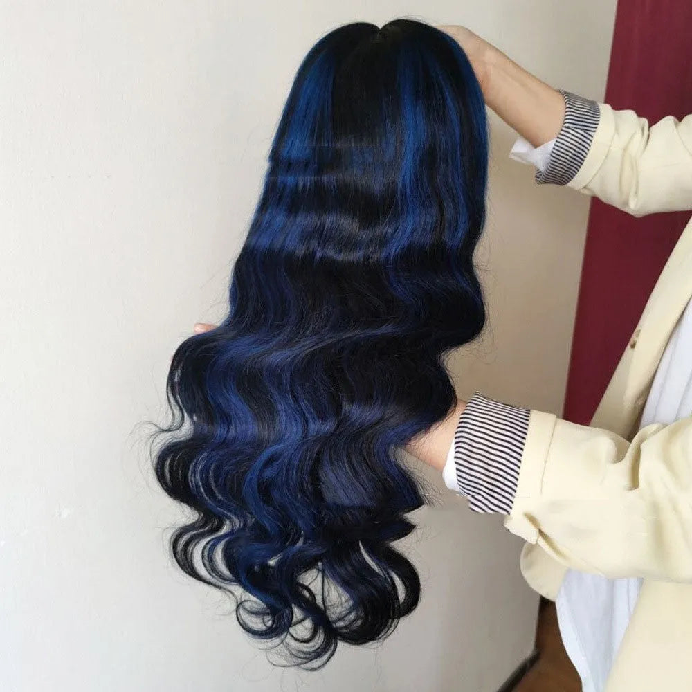 Real human hair lace front headgear showing 4x4 lace area and natural hairline