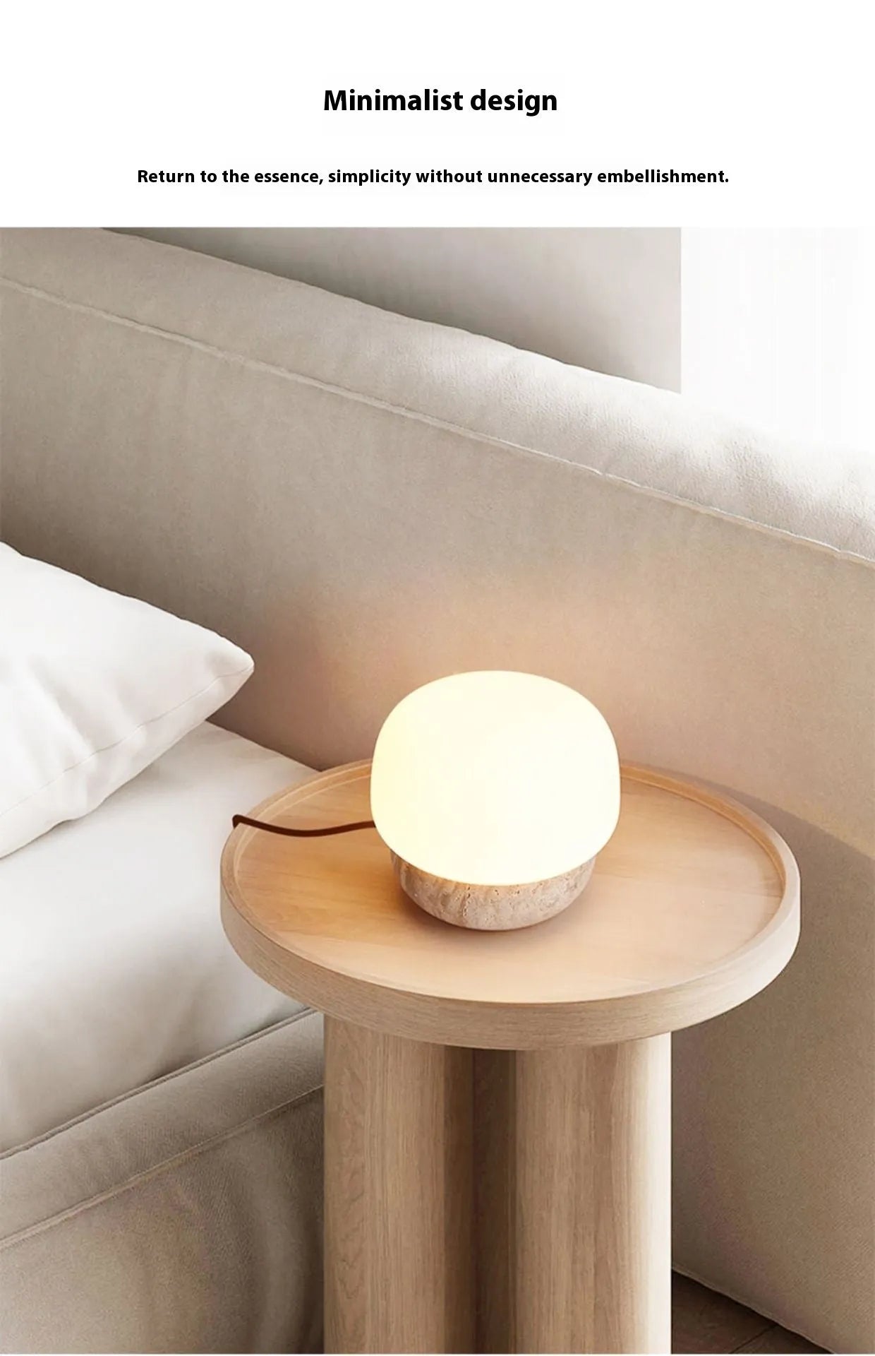 Cream style retro creative bedside lamp body with button switch measuring 18x17cm for warm bulb lighting