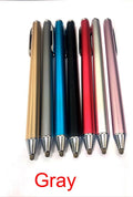 Metal fine tip stylus for tablet and phone touch screens in seven colour options