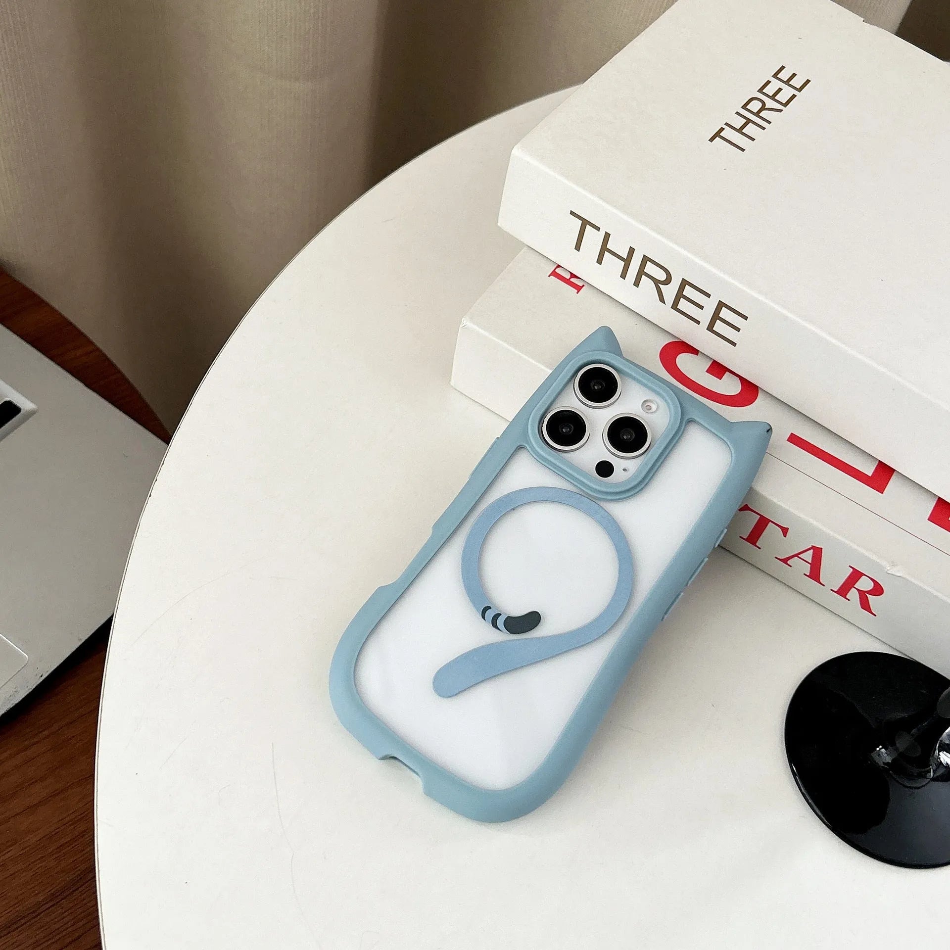 Acrylic TPU transparent phone case for iPhone 17 with magnetic suction in multiple colour options