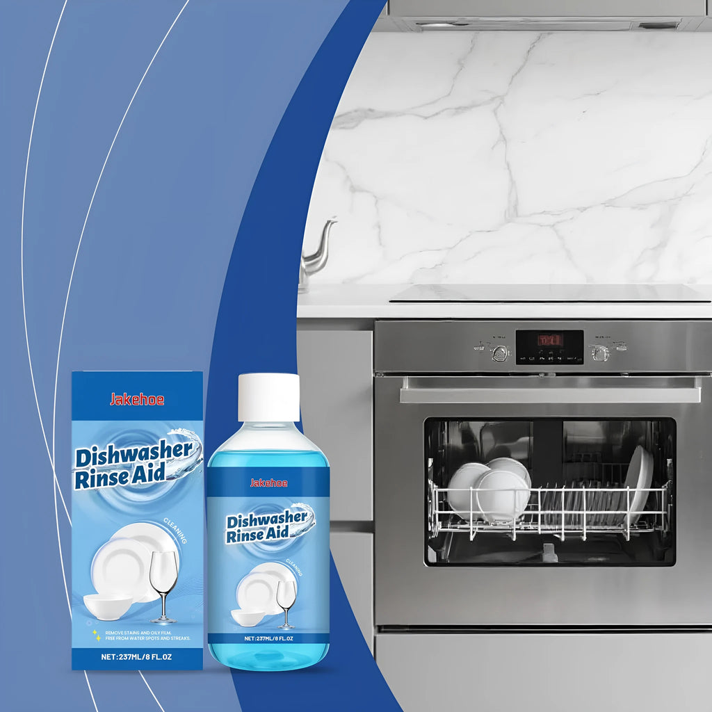 237ml dishwasher detergent aid bottle for oil stain removal measuring 5.8x12.8cm