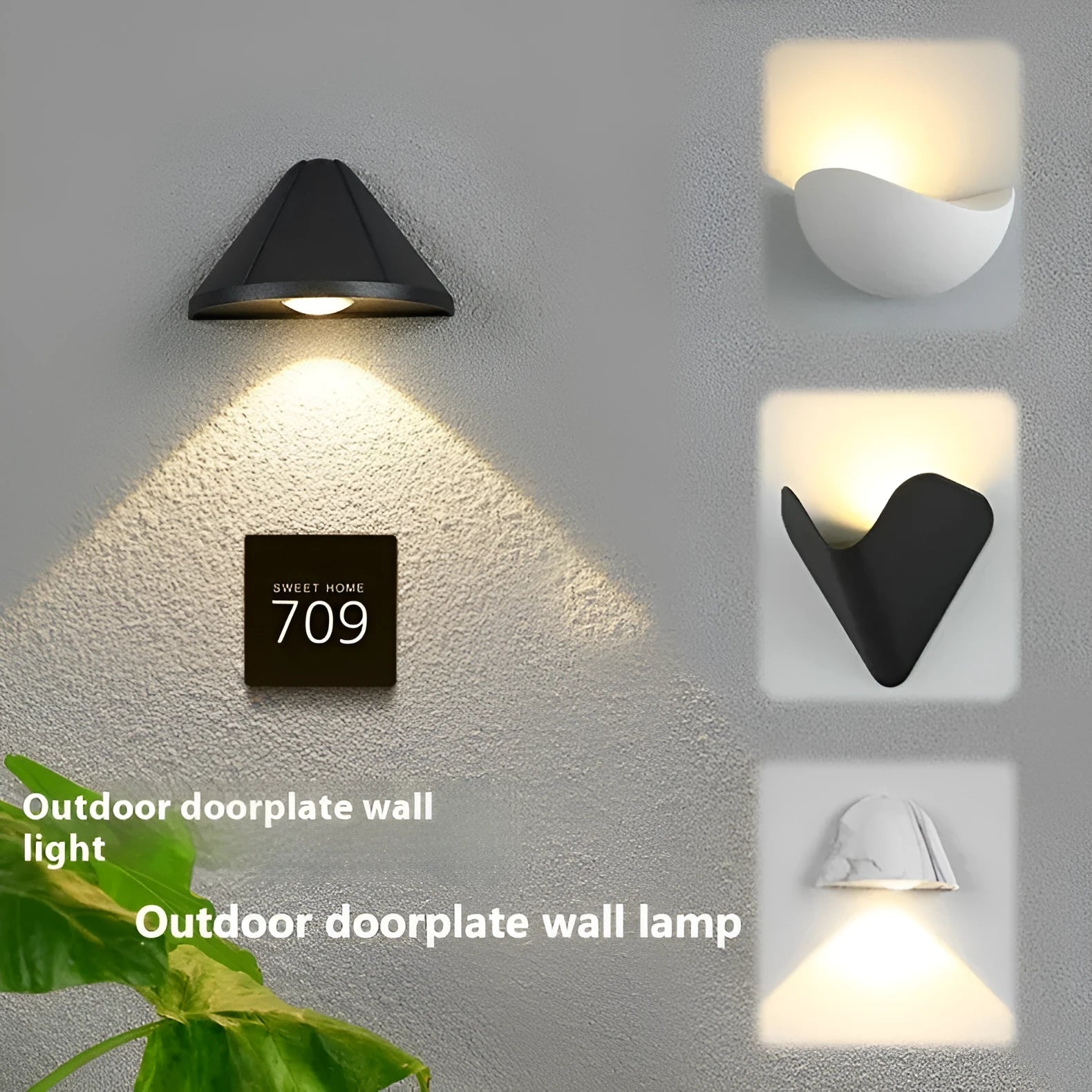 Courtyard LED lamp with bird's nest design in black or white, featuring aluminium alloy shell and IP65 waterproof rating