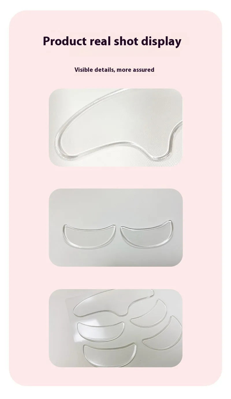 5-piece silicone anti-wrinkle face stickers set for wrinkle removal and prevention skincare