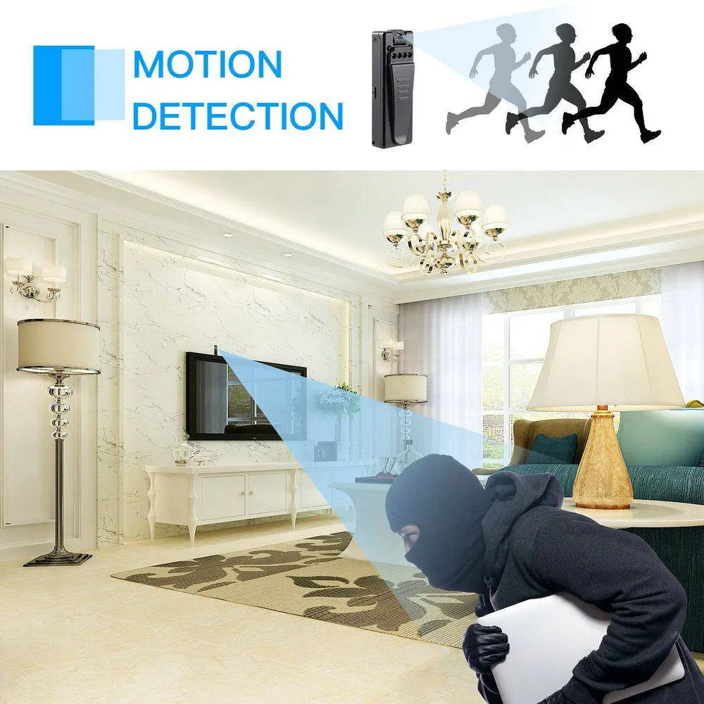 Black 1080p HD DV home camera with night vision and motion detection features