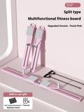 Multifunctional split supine board for ski machine training, 85cm long in pink or purple.