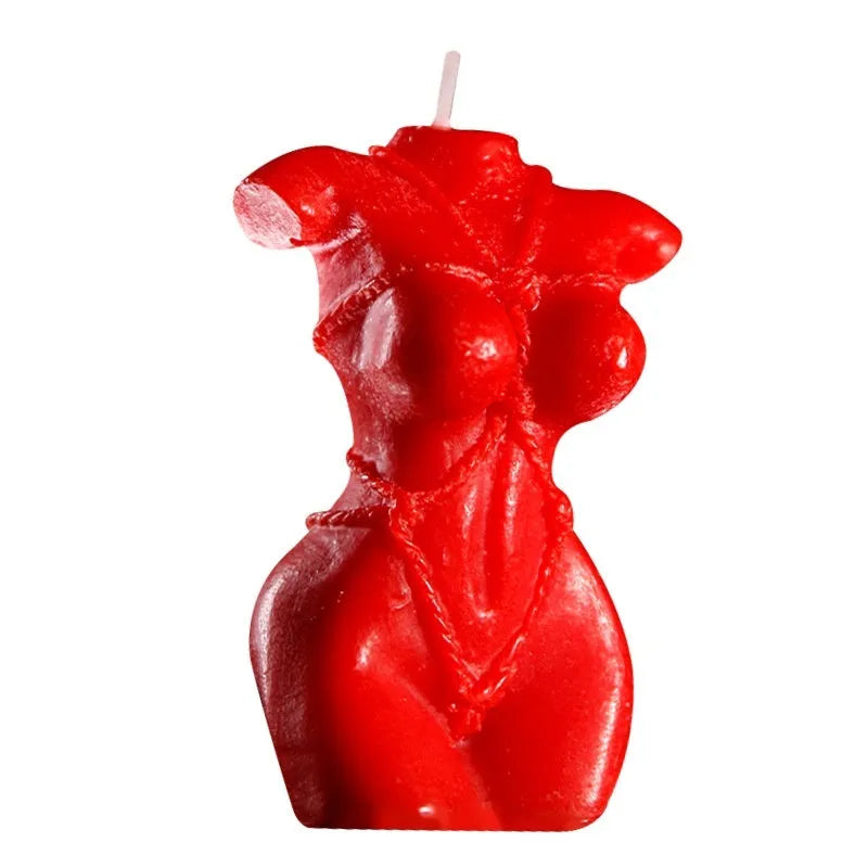 Soy wax low temperature massage candle in red, pink or purple for adult intimate use