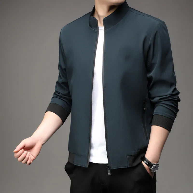 Korean style loose lapel casual jacket in thin fabric available in multiple colours