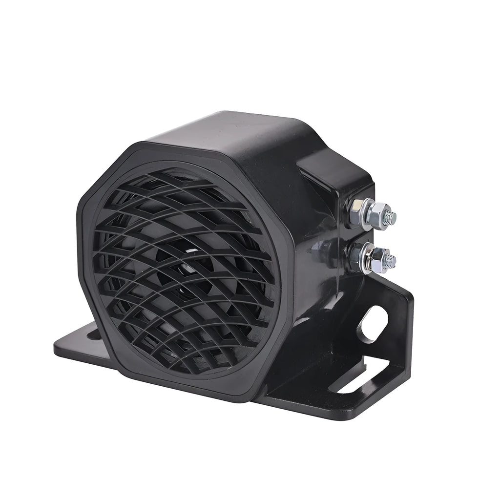 Black GQ-208A 12-80V vehicle reversing horn or backup alarm.