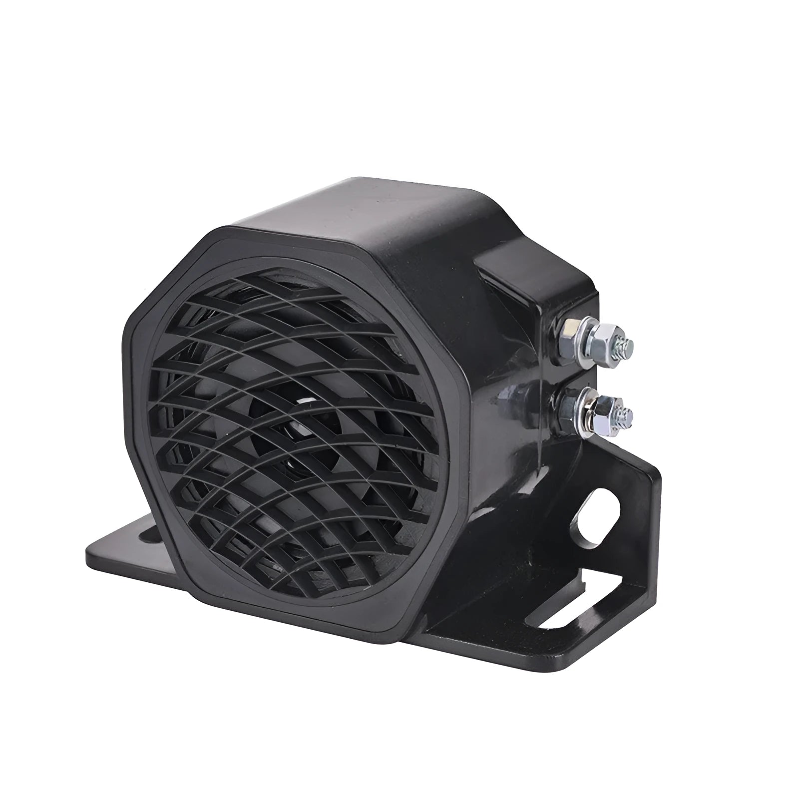 Black GQ-208A 12-80V vehicle reversing horn or backup alarm.