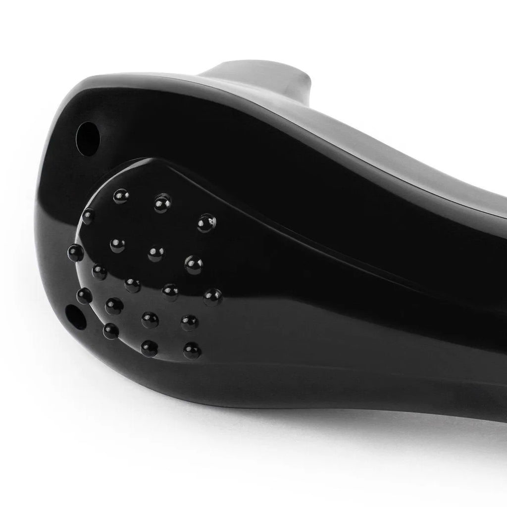 Black folding electric body shaver for whole body hair removal with dry battery power