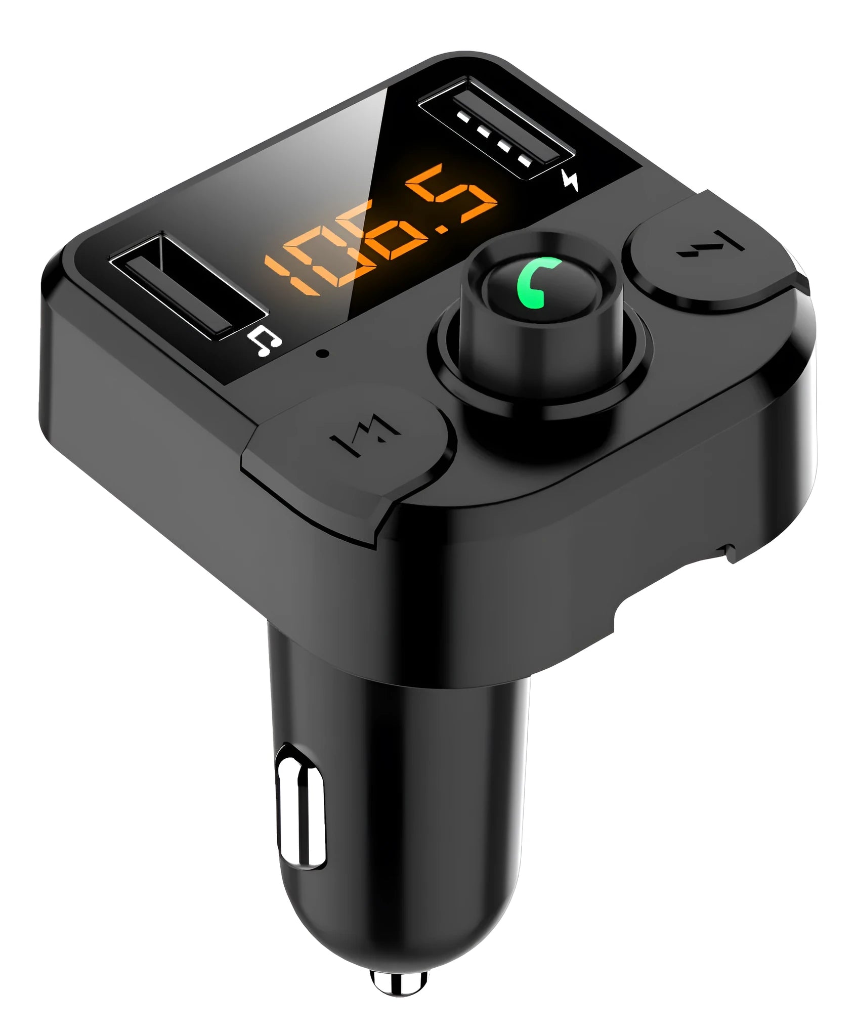 Black BT36B car MP3 Bluetooth player with FM radio for cigarette lighter power connection