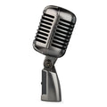 Retro-style wireless condenser microphone with cardioid polar pattern for professional audio recording