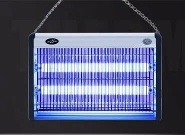 Electric mosquito killing lamp for indoor insect control in homes and restaurants