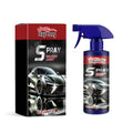 Box containing a car polishing spray coating can for paint protection.