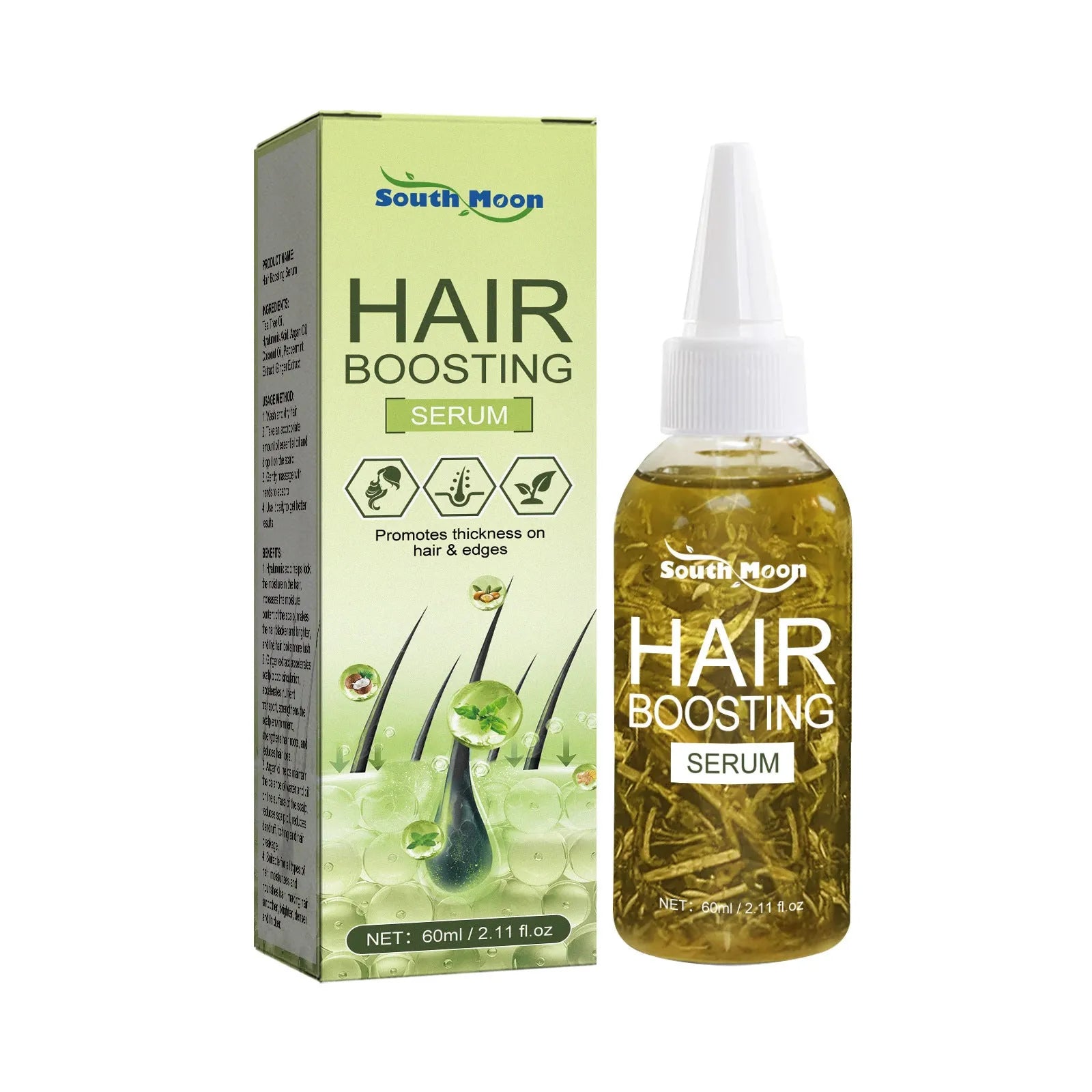 60ml bottle of hair care anti-fall repair essential oil for dry hair tail treatment