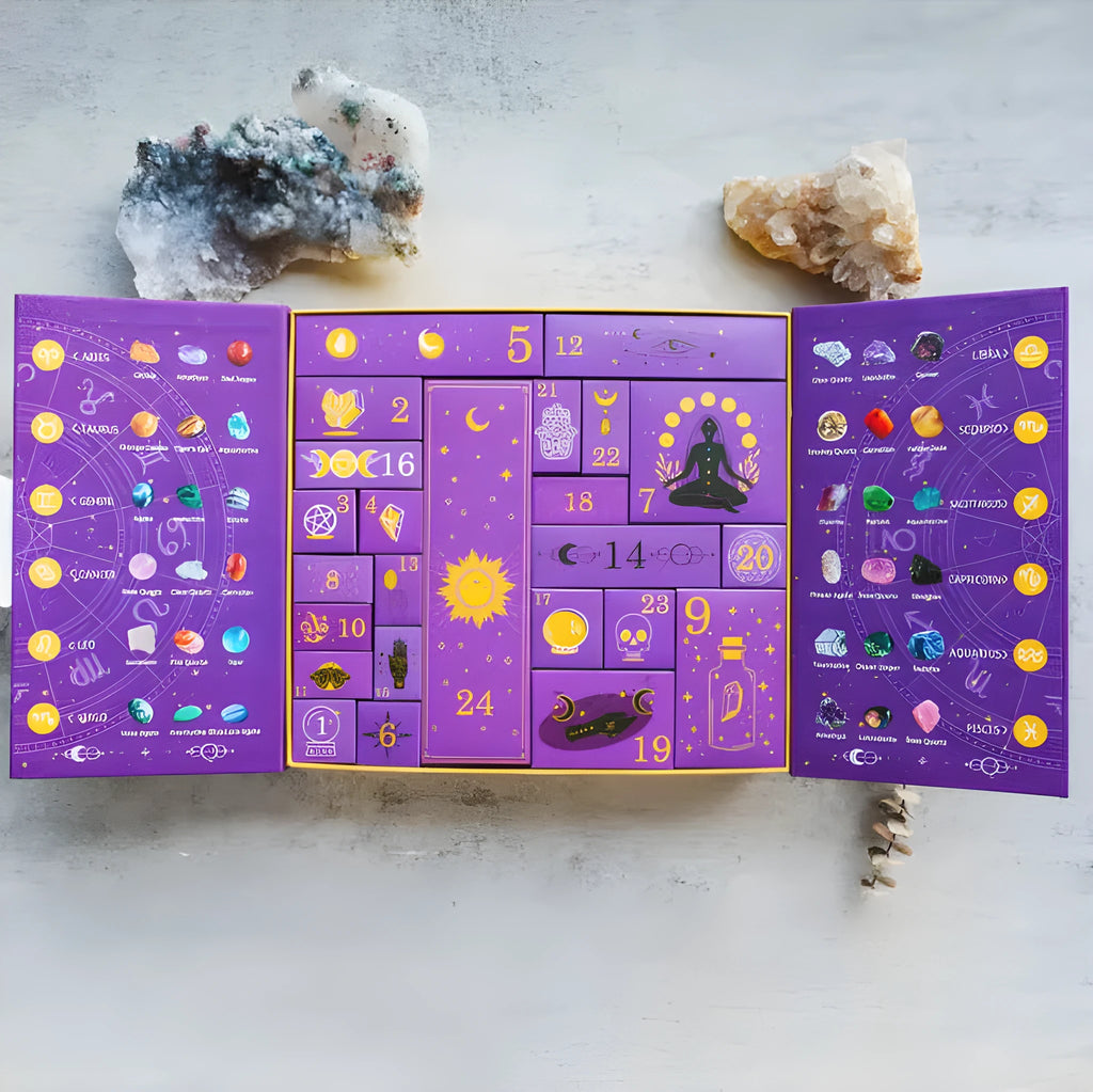 Halloween crystal countdown gift box paper craft project measuring 33.5cm wide