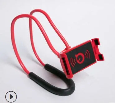 White 360-degree rotating universal smartphone holder on a table