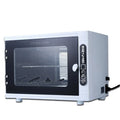 Silver UV steriliser for beauty salons with stainless steel liner and compact dimensions
