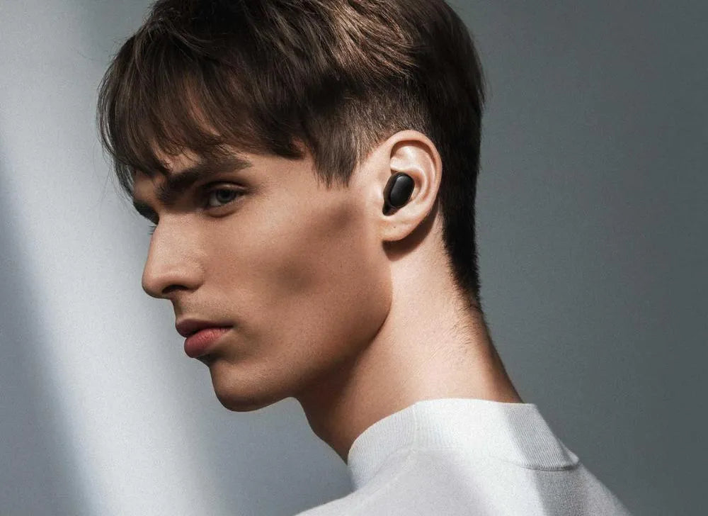 Redmi AirDots 2 Black true wireless earbuds and charging case